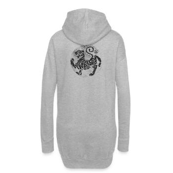 Tora No Maki (noir) - Sweat-shirt à capuche long Femme - gris chiné - Dos