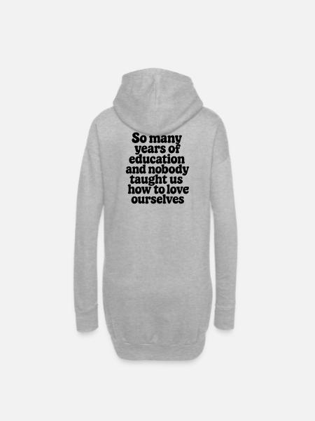 Selflove 2 - Hoodie Dress - heather grey