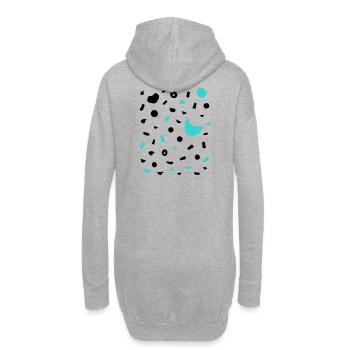 Boulder Projekt 7a Design Klettergriffe klettern - Hoodie-Kleid - Grau meliert - Hinten