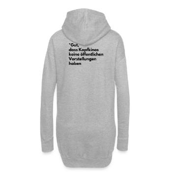 Kopfkinos - Hoodie-Kleid - Grau meliert - Hinten