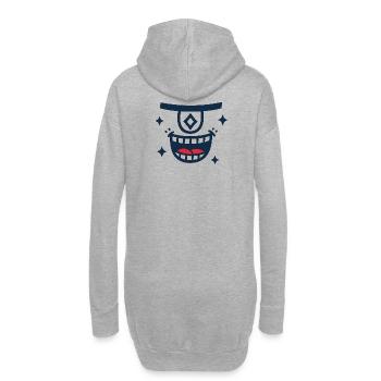 DEEPS DIAMONDS - Sweat-shirt à capuche long Femme - gris chiné - Dos
