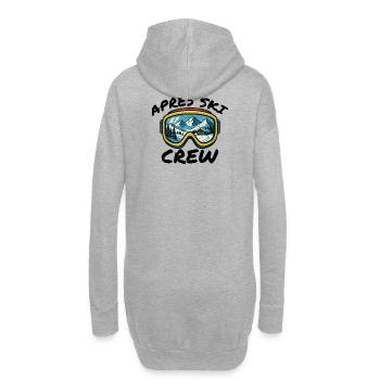 Apres Ski Crew Skibrille Party Style - Hoodie-Kleid - Grau meliert - Hinten