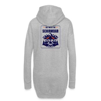 See you at the Schirmbar - Hoodie-Kleid - Grau meliert - Hinten