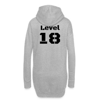 Level 18 - Hoodie-Kleid - Grau meliert - Hinten