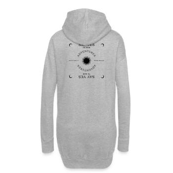 Say Yes to new Adventures - Hoodie-Kleid - Grau meliert - Hinten
