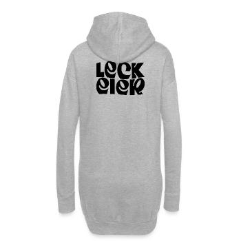 Lécher les œufs - Sweat-shirt à capuche long Femme - gris chiné - Dos