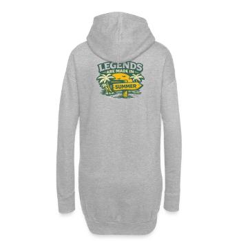 Legenden im Sommer - Hoodie-Kleid - Grau meliert - Hinten