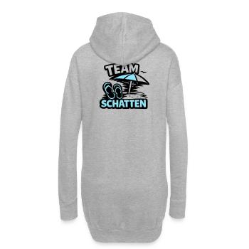 Strand Schatten FlipFlop Logo - Hoodie-Kleid - Grau meliert - Hinten