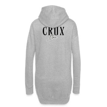 Modern Climbing Design Crux Move Lettering - Hoodie-Kleid - Grau meliert - Hinten