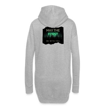 Que le Forst soit avec vous ! - Sweat-shirt à capuche long Femme - gris chiné - Dos