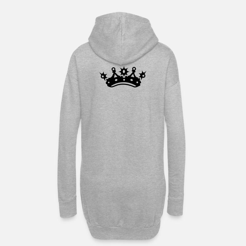 Diamant - Hoodie-Kleid - Grau meliert