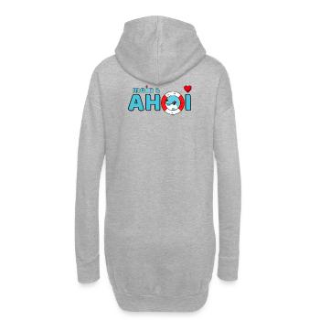Moin et Ahoy - Sweat-shirt à capuche long Femme - gris chiné - Dos