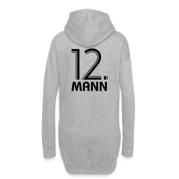 Fan de football - 12e homme - derrière votre équipe - Sweat-shirt à capuche long Femme - gris chiné - Dos