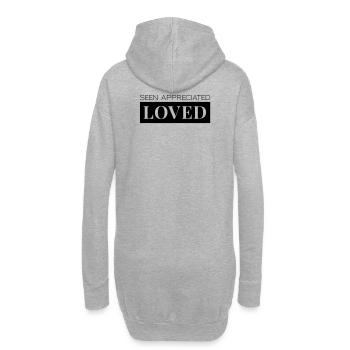 Seen Appreciated Loved - Hoodie-Kleid - Grau meliert - Hinten