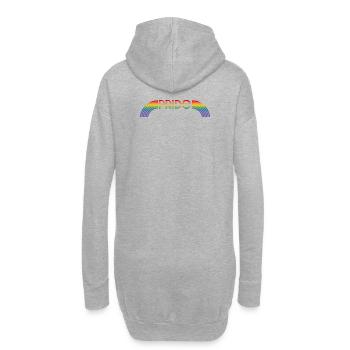 lgbtqi pride arc-en-ciel LGBT lgbtqi queer - Sweat-shirt à capuche long Femme - gris chiné - Dos