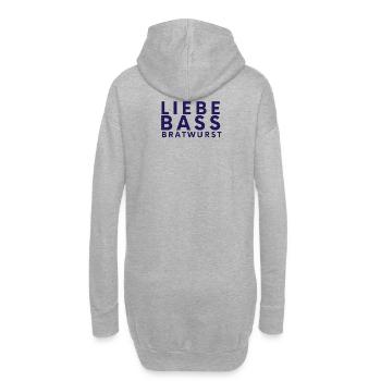 SCHRÜCKTIVAL - Hoodie-Kleid - Grau meliert - Hinten
