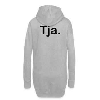 Tja. - Hoodie-Kleid - Grau meliert - Hinten
