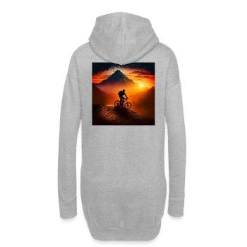 Riders de descente dans les graphiques PC Sunset - Sweat-shirt à capuche long Femme - gris chiné - Dos