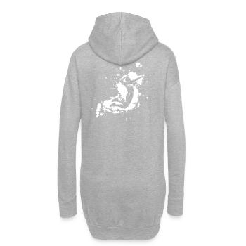 Volleyball Spike Man Weiß - Hoodie-Kleid - Grau meliert - Hinten