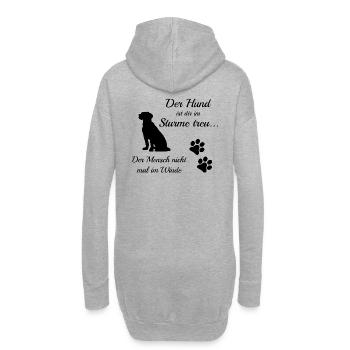 Im Sturme Treu v004NG - Hoodie-Kleid - Grau meliert - Hinten