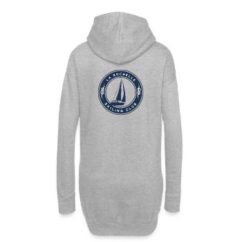 La Rochelle Voilier - Sweat-shirt à capuche long Femme - gris chiné - Dos