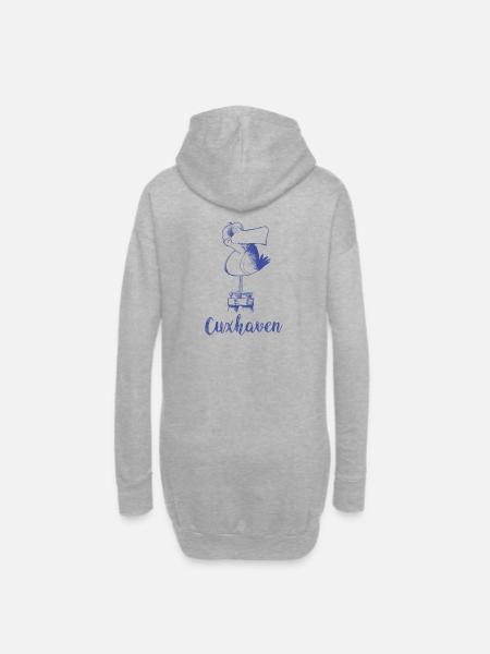 Cuxhaven Moewe - Hoodie-Kleid - Grau meliert