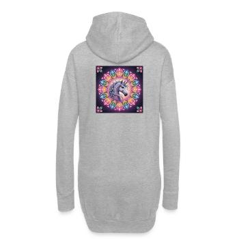 Vous êtes une licorne incroyable - Sweat-shirt à capuche long Femme - gris chiné - Dos