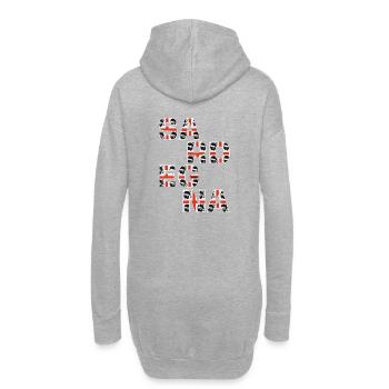 Sardegna - Hoodie-Kleid - Grau meliert - Hinten