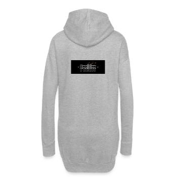 Penser positivement - Sweat-shirt à capuche long Femme - gris chiné - Dos