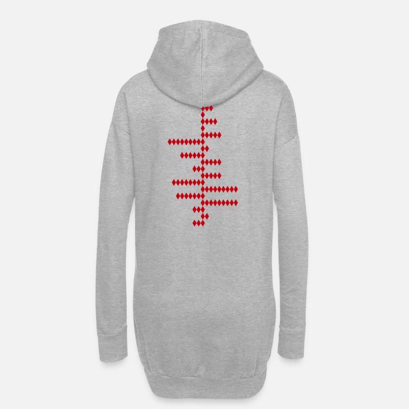 PI - Sei irrational - Hoodie-Kleid - Grau meliert