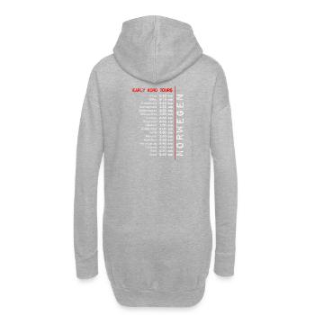 Early Bird Tours! - Hoodie-Kleid - Grau meliert - Hinten