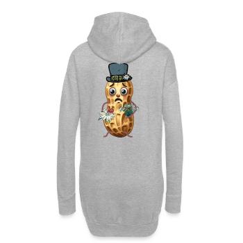 Cacahuètes Cacahuète Printemps Suisse Tyrol Noix - Sweat-shirt à capuche long Femme - gris chiné - Dos