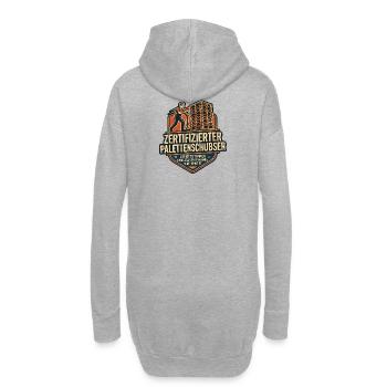 Vom Palettenschubser zur Logistik-Legende - Hoodie-Kleid - Grau meliert - Hinten