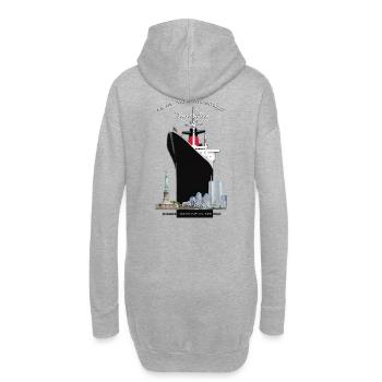 LINER FRANKREICH NEW YORK Louis RUNEMBERG © Adagp - Hoodie-Kleid - Grau meliert - Hinten