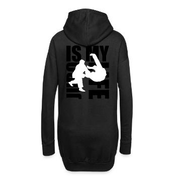 judo is my life - Hoodie Dress - black - Back