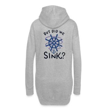 Bateau voile cadeau de capitaine - Sweat-shirt à capuche long Femme - gris chiné - Dos