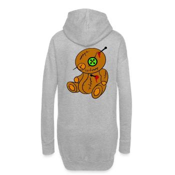 Voodoo Ugly Teddy - Hoodie-Kleid - Grau meliert - Hinten