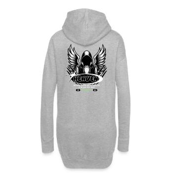 Heaven Engel im Hoodie - Engelflügel - Hoodie-Kleid - Grau meliert - Hinten