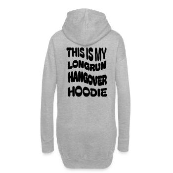 THIS IS MY LONGRUN HANGOVER HOODIE - Hoodie-Kleid - Grau meliert - Hinten
