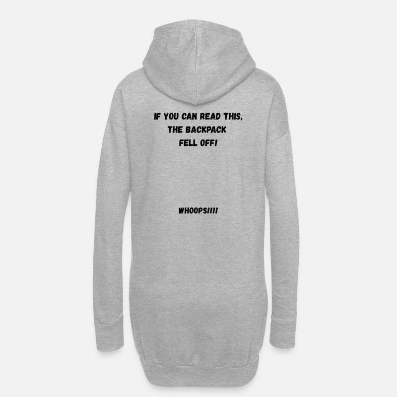 Backpack - Hoodie Dress - heather grey