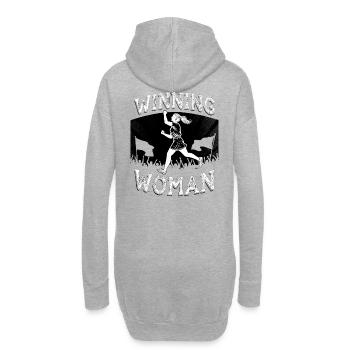 Winning Woman Run - Hoodie-Kleid - Grau meliert - Hinten