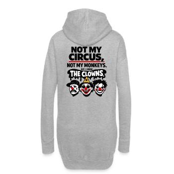 Déclaration Not My Circus, Not My Monkeys - Sweat-shirt à capuche long Femme - gris chiné - Dos