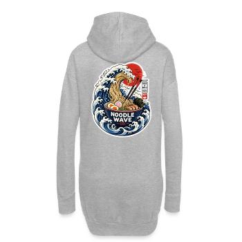 Noodle Wave Ramen Co. - Sweat-shirt à capuche long Femme - gris chiné - Dos