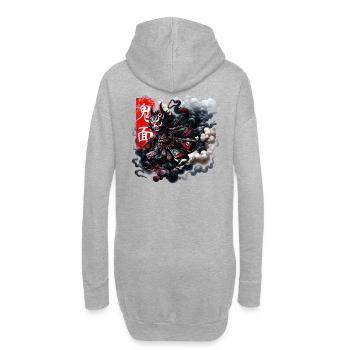 Masque Oni Esprit Intrépide - Sweat-shirt à capuche long Femme - gris chiné - Dos