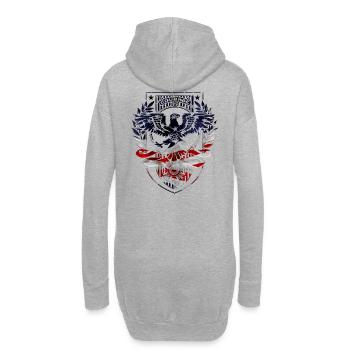 Armée - Sweat-shirt à capuche long Femme - gris chiné - Dos