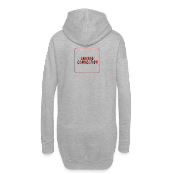 Gamming Connection / Logo - Hoodie-Kleid - Grau meliert - Hinten