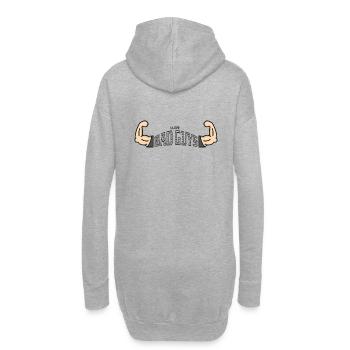 I Love Bad Guys / Böse Jungs - Hoodie-Kleid - Grau meliert - Hinten