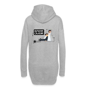 Junggesellenabschied Bachelor Game Over - Hoodie-Kleid - Grau meliert - Hinten