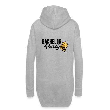 Junggesellenabschied Bachelor Party Team - Hoodie-Kleid - Grau meliert - Hinten