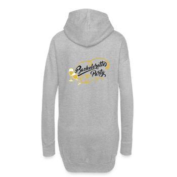 Junggesellenabschied Bachelorette Party - Hoodie-Kleid - Grau meliert - Hinten